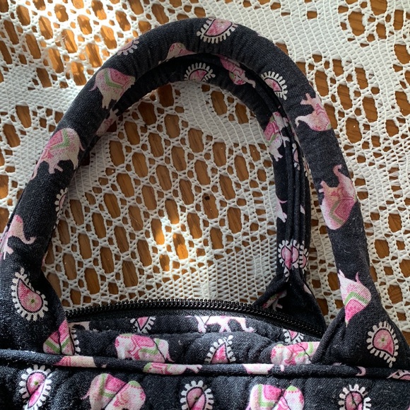 Vera Bradley Pink Elephant Shoulder Tote - Picture 9 of 12